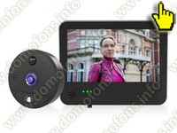 Видеоглазок для входной двери Tuya Wi-Fi HDcom DW8-Tuya с записью на SD карту и датчиком движения