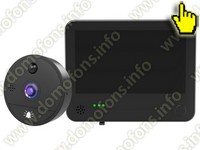 Видеоглазок для входной двери Tuya Wi-Fi HDcom DW8-Tuya с записью на SD карту и датчиком движения