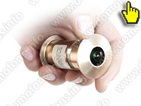 Беспроводной IP WI-FI видеоглазок TUYA с облачным хранением HDcom T202-8G - объектив