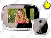 Видеоглазок для входной двери iHome S55 с датчиком движения и записью на SD карту