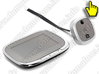 Видеоглазок для входной двери iHome S55 с датчиком движения и записью на SD карту - монитор и видеоглазок