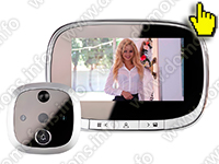 Видеоглазок для входной двери iHome S55 с датчиком движения и записью на SD карту