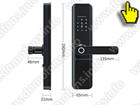 Умный биометрический Wi-Fi дверной замок с отпечатком пальца HDcom SL-811 Tuya-WiFi с управлением приложением Tuya