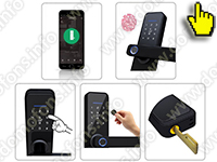 Умный биометрический Wi-Fi дверной замок с отпечатком пальца HDcom SL-811 Tuya-WiFi с управлением приложением Tuya